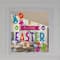 Pink & Orange Happy Easter Bunny Spring Gel Window Clings